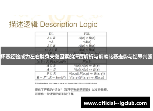 杯赛经验成为左右胜负关键因素的深度解析与前瞻比赛走势与结果判断
